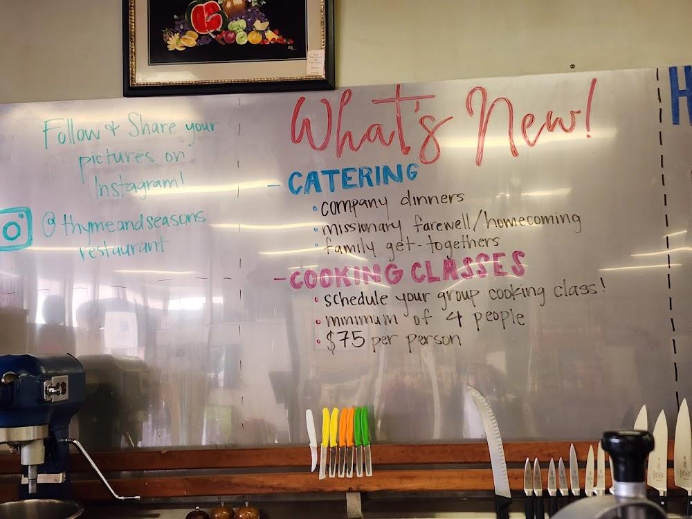 Thyme & Seasons Restaurant Menu image 4